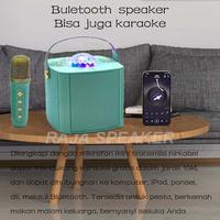 Gambar 【RAJA SPEAKER】Bluetooth PORTABLE WIRELESS SPEAKER  WITH MIC KARAOKE - YS107-Hitam dari rajaspeakerofficialstore undefined 5 Tokopedia