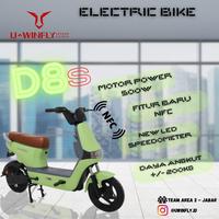 Gambar (CARGO) Sepeda Listrik Uwinfly DF 7 Baterai 48V 12Ah Desain Baru - Putih dari JARVISEBIKEJAWATENGAH undefined 4 Tokopedia