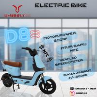 Gambar (CARGO) Sepeda Listrik Uwinfly DF 7 Baterai 48V 12Ah Desain Baru - Putih dari JARVISEBIKEJAWATENGAH undefined 3 Tokopedia
