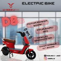 Gambar (CARGO) Sepeda Listrik Uwinfly DF 7 Baterai 48V 12Ah Desain Baru - Putih dari JARVISEBIKEJAWATENGAH undefined 1 Tokopedia