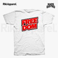 Gambar KAOS FREEDOM KAOS UNIQUE - RIKI APPAREL SABLON DTF - Hitam, L dari Riki Apparel Official undefined 4 Tokopedia