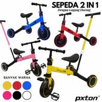 Gambar Sepeda Anak Roda 3 / 2In1 Sepeda Keseimbangan Anak Balance Bike Ride - MERAH DORONG dari Pxtonofficial undefined 1 Tokopedia