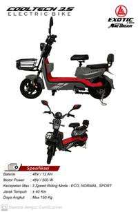 Gambar SEPEDA LISTRIK PACIFIC COOLTECH 3.5 14 X 2.50 E-BIKE EBIKE - RED BLUE dari alphabike undefined 2 Tokopedia