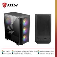 Gambar MSI MAG FORGE M100A | Mid Tower mATX PC Case with Acrylic Side Panel dari Nano Komputer undefined 2 Tokopedia