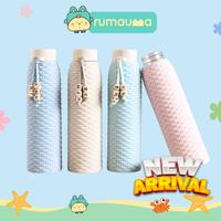 Gambar RUMAUMA MAYO Bottle Glass Kaca Botol Minum Motif Anyaman 310ml Anti Pa - Biru Muda dari Rumauma undefined 1 Tokopedia