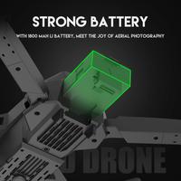 Gambar E88 Pro FPV Drone 4K Kamera RC Quadcopter Mini Dron Hadiah Mainan - Abu-abu, baterai dari FTE Official undefined 3 Tokopedia