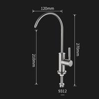 Gambar INS VOURUNA Brushed Nickle Osmosis Reverse Water Filtration Kitchen dari Tools Machine undefined 1 Tokopedia