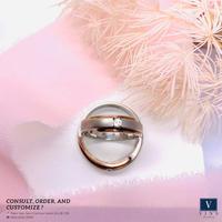 Gambar Custom Wedding Ring Sepasang WSP00021 + WSP00022 dari Vins Jewellery undefined 2 Tokopedia