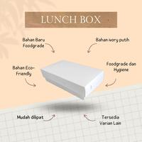 Gambar Lunch Box Paper Kotak Makan Ivory (S) 12x7x5 NON LAMINASI dari My Box Jakarta undefined 3 Tokopedia
