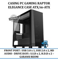 Gambar Casing Pc Gaming Raptor Elegance Case Atx/M-Atx - Original dari Das Technology undefined 3 Tokopedia