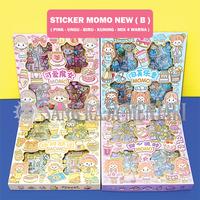 Gambar Stiker Momo Waterproof Dapat Box isi 100 Lembar | Sticker Tumblr Lucu - Momo Biru dari Sang Raja Mentari undefined 4 Tokopedia