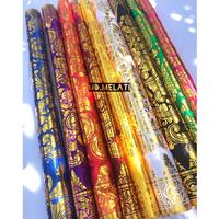 Gambar KAIN PRADA EMAS BALI MOTIF DAUN sukawati produk - Kuning, 1m dari -Quirin- undefined 3 Tokopedia