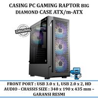 Gambar Casing Pc Gaming Raptor Big Diamond Case Atx/M-Atx - Original dari Das Livia Computer undefined 1 Tokopedia