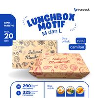 Gambar PAPER LUNCH BOX SIZE M&L MOTIF KRAFT LAMINASI KOTAK TAKEAWAY EKONOMIS - Merah, Size M dari Trustpack-New undefined 2 Tokopedia