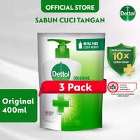 Gambar Dettol Sabun Cuci Tangan Anti Bakteri Original 400ml x3 dari Dettol Indonesia Store undefined 1 Tokopedia