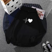 Gambar Heart Love Sweater Hoodie Wanita Pria L - XXL Hodie Jumper Unisex - Putih, XXL dari F2.Sweater undefined 1 Tokopedia