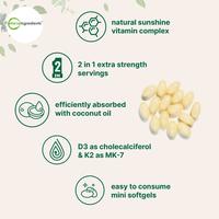 Gambar Microingredients Vitamin D3 10.000 Iu + K2 200mcg Asli isi 180 USA dari MicroingredientsOfficial undefined 3 Tokopedia