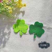 Gambar (±5cm) 10pcs Pola Daun Semanggi Flanel Prakarya Siap Pakai DIY Project - Hijau Muda, Kelopak 4 dari Jemari Nuna undefined 2 Tokopedia