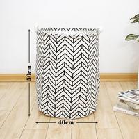 Gambar Laundry Bag Keranjang Baju Premium Aesthetic - Hitam Putih dari J'aesthetic Home undefined 2 Tokopedia