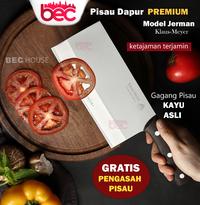 Gambar Pisau Dapur Jerman Stainless Steel Multifungsi Gagang Kayu Chef Knife dari BEC House undefined 1 Tokopedia