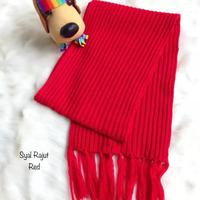 Gambar Scarf Syal Rajut Panjang Pria Wanita - Broken White dari JamesWinter undefined 5 Tokopedia