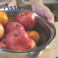 Gambar Baskom Stainless steel 3 in 1 Bastra Basin Saringan Parutan Alat Multifungsi Wadah Sayuran Buah dari Asta Homeware undefined 5 Tokopedia