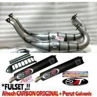Gambar Knalpot Aitech Carbon Kevlar Fulst Galvanis Original Ninja R RR SS ORI - RR/ZX, NonCobra Fulset dari AJR GROSIR Knalpot & Speedshop undefined 4 Tokopedia
