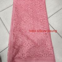 Gambar bahan kebaya semi Prancis warna pink muda UK 3 meter dari Toko Siboru Paung undefined 1 Tokopedia