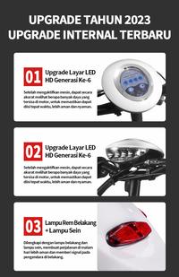Gambar Sepeda Lipat Listrik Awet 25km Sepeda Listrik Dewasa 10 Inchi Scooter dari JF ID undefined 5 Tokopedia
