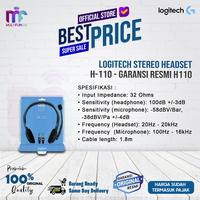 Gambar Head set LOGITECH H-110 3.5mm dual plug computer headset H110 dari Multifungsi Online undefined 1 Tokopedia