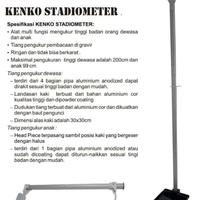 Gambar pengukur tinggi badan stadiometer kenko dari GAMIRUIH undefined 3 Tokopedia