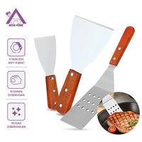 Gambar Sutil Spatula Penggorengan Teppanyaki Masak Daging Kwetiau Stainless - Shovel 21x7,5cm dari Adda Homeware undefined 1 Tokopedia