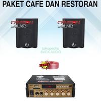 Gambar Paket sound system cafe dan restoran 2 speaker indoor dan outdoor mini dari STORE BACK AUDIO undefined 1 Tokopedia