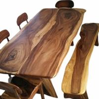 Gambar Meja Makan Kayu Trembesi Solid Minimalis dari WM ID undefined 5 Tokopedia