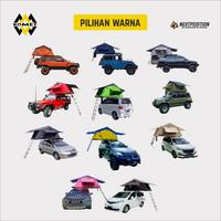 Gambar ROOF TENT / Rooftent Tenda Mobil NEXTPEDITION (L) – Large - PINK dari kometadventure undefined 3 Tokopedia