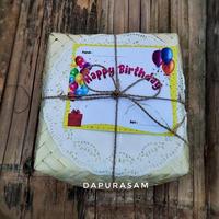 Gambar Set Hampers Besek 3 - 2 Gelas Enamel 7cm + Teh + Kartu ucapan Kado - Ayam - Kuning, Happy Birthday dari ziro-acc undefined 2 Tokopedia