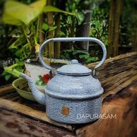 Gambar Ceret Lurik Biru NOS 16cm Enamel Teko Vintage dari ziro-acc undefined 1 Tokopedia
