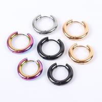 Gambar Anting Tindik Bulat Hoop Korea Kpop Aksesoris Fashion Titanium A192 - GOLD TUSUK, 12MM dari Monark Indonesia undefined 5 Tokopedia