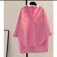 Gambar Kemeja Big Size Atasan Wanita Jumbo - Biru, XXL dari KIMS-Shop_NEW undefined 5 Tokopedia