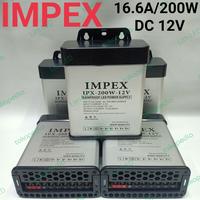 Gambar power supply rainproof IMPEX 16.6A 200W outdoor DC 12V dari Lim LED88 undefined 1 Tokopedia