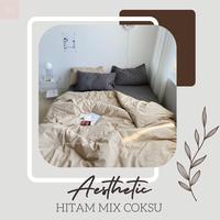 Gambar Badcover Set Two Tone Kombinasi Coklat Susu selimut bed cover 180x200 - Choco x Coksu, 100x200x20 dari Saint_Store.44 undefined 2 Tokopedia