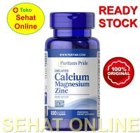Gambar Puritan Pride Chelated Calcium Mag Zinc 100 tabs - Peninggi Badan dari Sehat Online Store undefined 1 Tokopedia