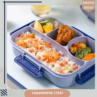 Gambar Lunch Box Set Sekolah 4 Sekat Bonus Sendok Trendy BPA Free - Tipe 1 dari KAWANMURAH STORE undefined 2 Tokopedia