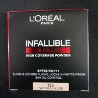 Gambar LOREAL BEDAK INFALLIBLE PRO MATTE 100 PORCELAINE tahan 16H - 125 NAT ROSE dari KELLY ART undefined 1 Tokopedia