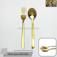 Gambar 1 Set Sendok Garpu Stainless Gold Tebal Premium Dinner Dessert Spoon - 810GOLD dari DariDuaSatu undefined 3 Tokopedia