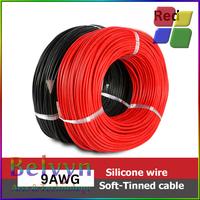 Gambar ALLWELL Kabel Listrik 9 AWG Silicone Extra Soft Temperature Resistant - Hitam dari Belvyn Arts & Technology undefined 1 Tokopedia