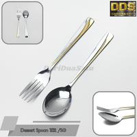 Gambar 1 Set Sendok Garpu Stainless Gold Tebal Premium Dinner Dessert Spoon - 810GOLD dari DariDuaSatu undefined 2 Tokopedia