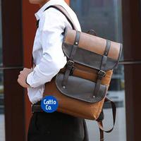 Gambar Tas BackpackRansel Punggung Kulit Impor KapasitasBesar - Merk Robustus - Hitam dari Cattlo Co. undefined 1 Tokopedia
