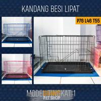 Gambar [Grosir] KANDANG Kucing Size XL 76 | KANDANG Besi Lipat Tingkat 1 - Biru, Bubble dari Giant Pet Shop Depok undefined 1 Tokopedia
