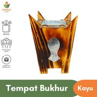 Gambar Mabkhara Prapen Wadah Tempat Bakar Dupa Bukhur Buhur Bukhoor Arab Kayu - Model A dari Merkez Official undefined 3 Tokopedia